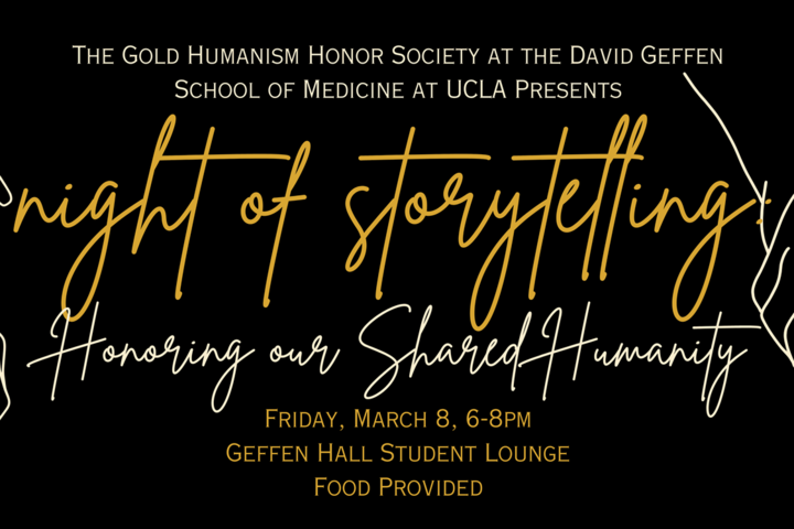 GHHS Night of Storytelling: Honoring our Shared Humanity in-person event on Fri. March 8 at 6p-8p.